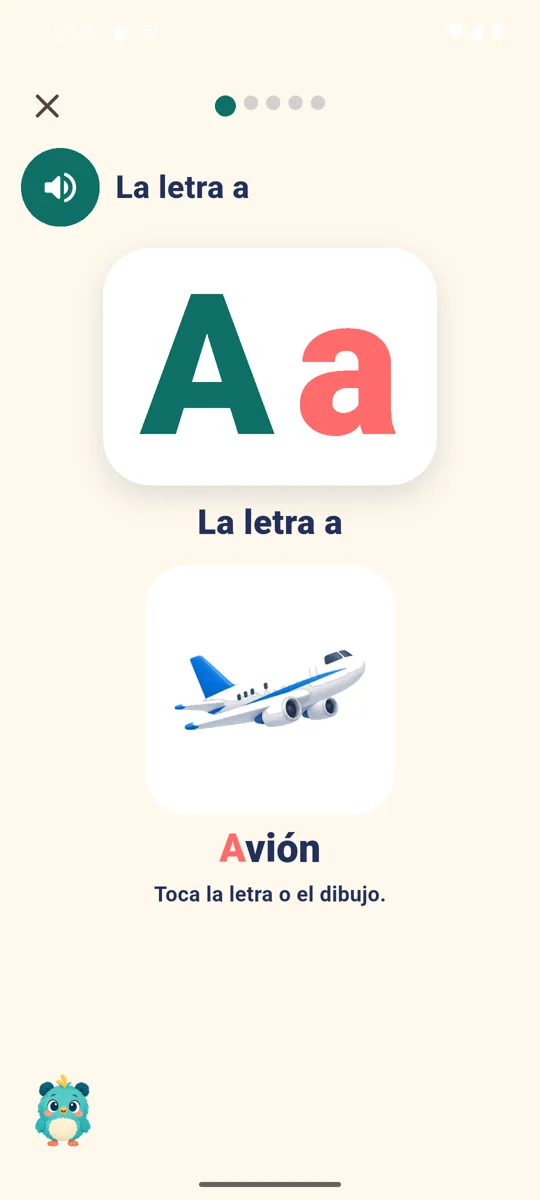 Pantalla de Chiquinova Letras y Sonidos